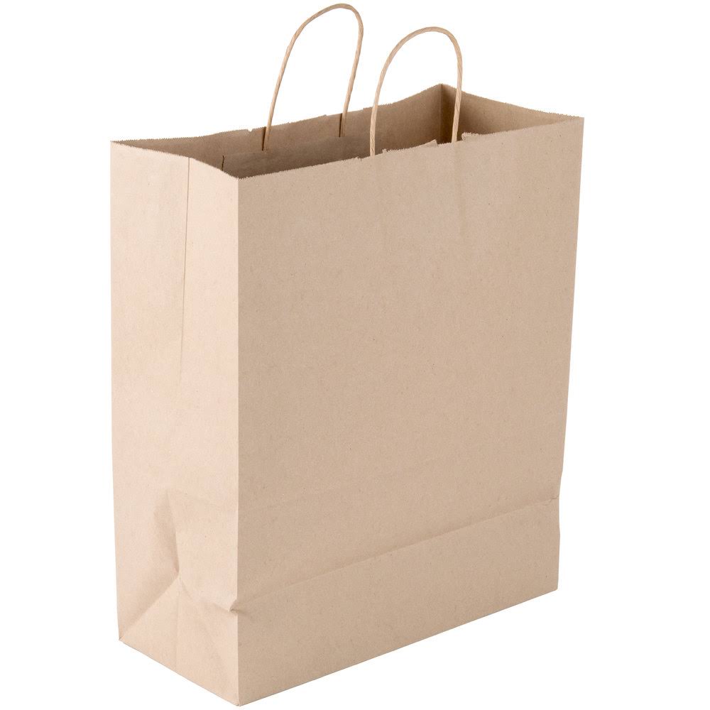 Brown Shopping Bag with Handles - 250/Bundle S84574