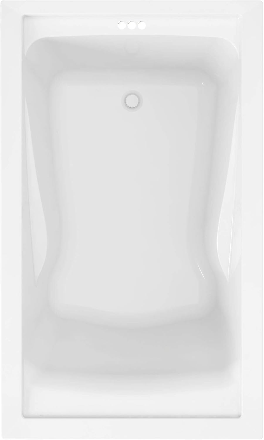 Deep Soaking Tub with Reversible Drain H324572