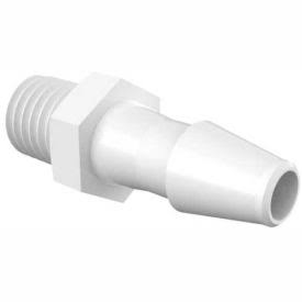 1/4-28 UNF to 1/8x22 Barbed Adapter, White Nylon N331
