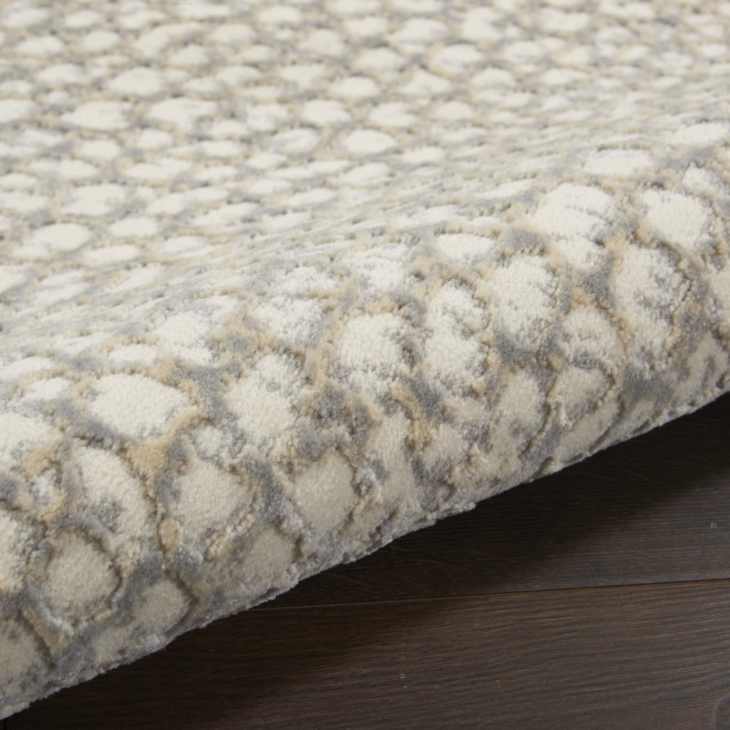 Modern Abstract Ivory/Beige/Grey 8' x 10' Area Rug M6894