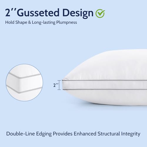 King Size Set of 2 Down Alternative Pillows Z7126