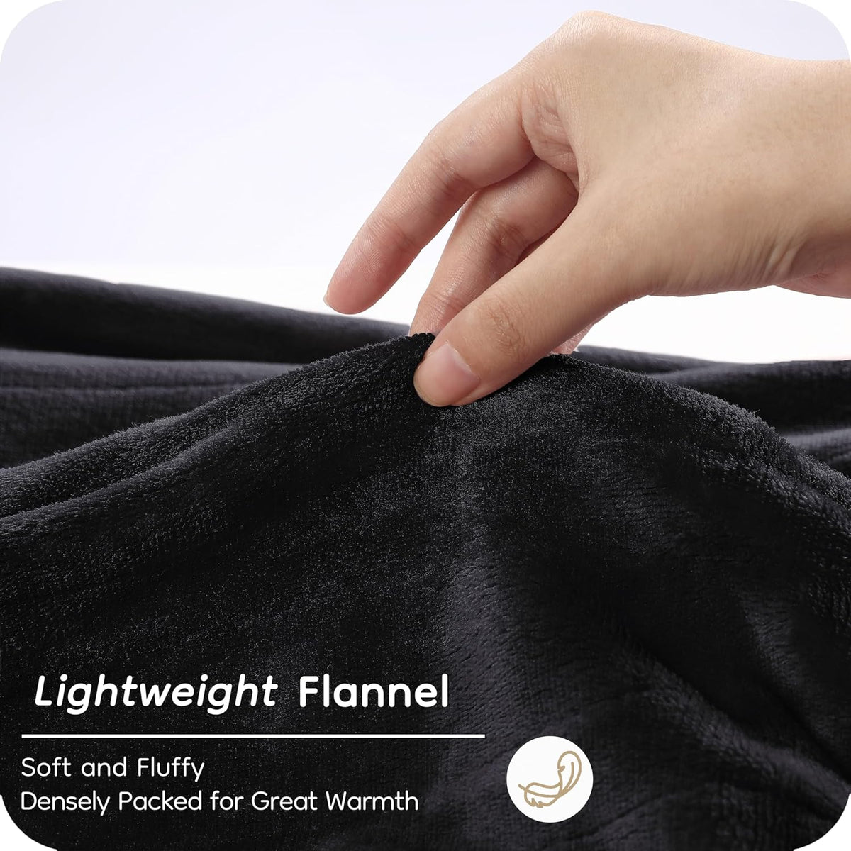 72" x 84" Full Size Dark Grey Flannel Heated Blanket R305