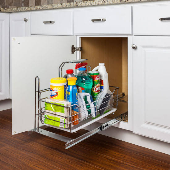 Cleaning Supply Caddy Pullout with Handle F537