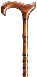 Ergonomic Derby Cane Scorched Hardwood M1646