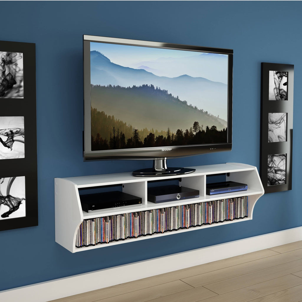 White Floating TV Stand H29408