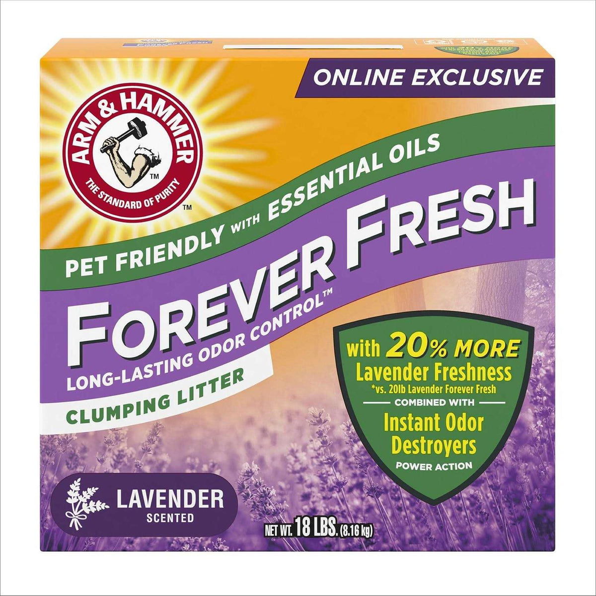 Lavender Clumping Cat Litter D10902