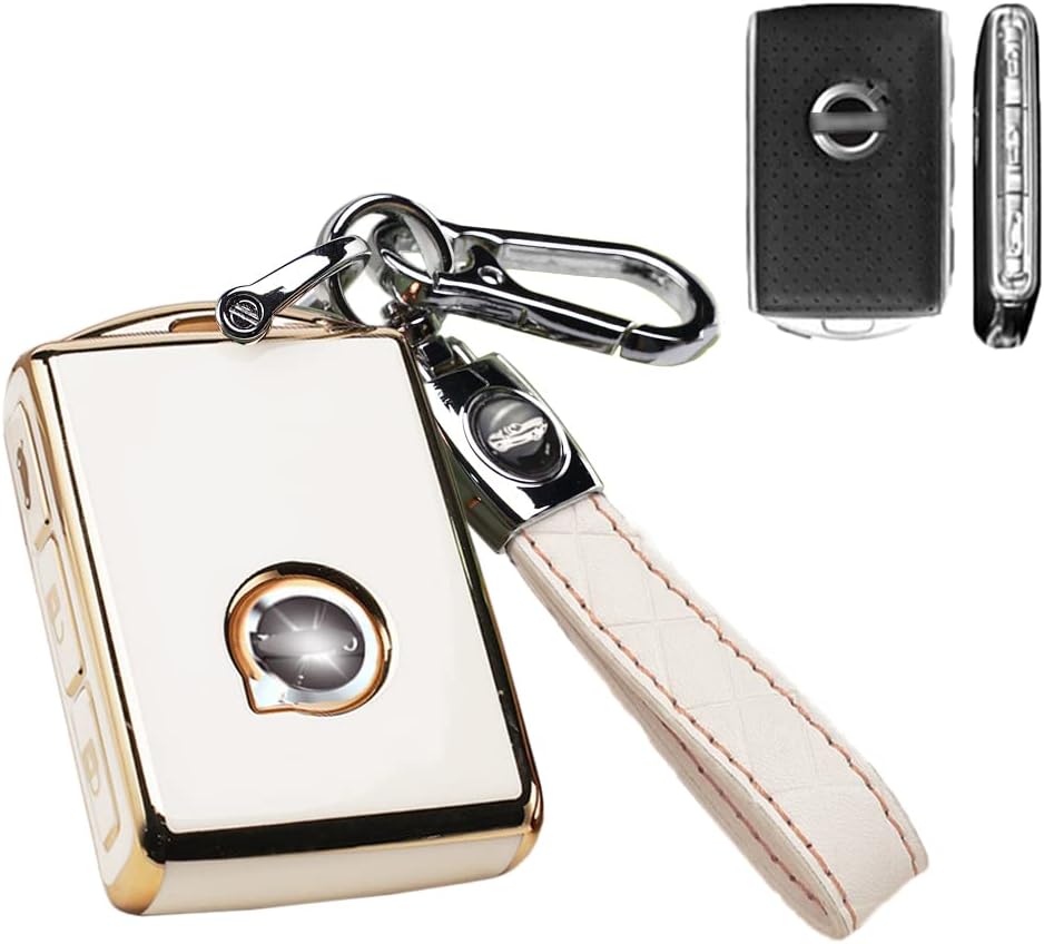 Grey-Blue TPU Key Fob Cover with Keychain O962769