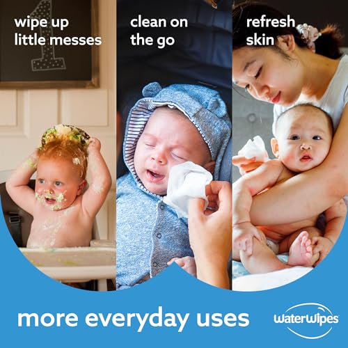Plastic-Free Unscented Baby Wipes, 60 Count (Pack of 12) I71786