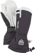 Black 3 Finger Ski Gloves F398