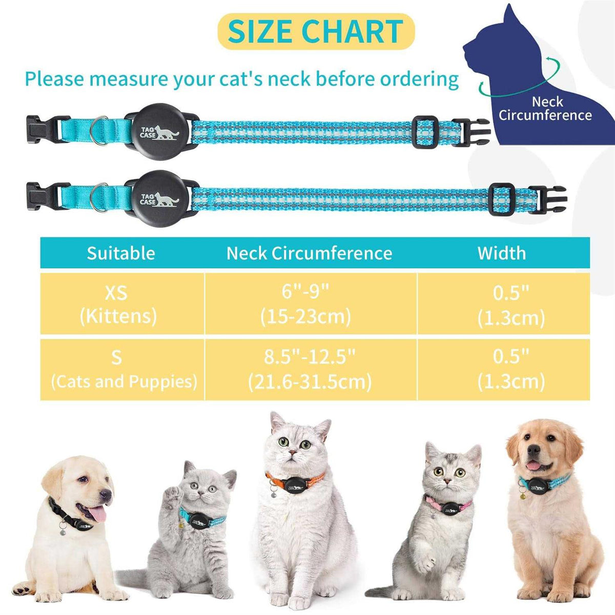 Airtag Cat Collar with Airtag Holder D993918