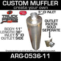 11" Universal Muffler F5198