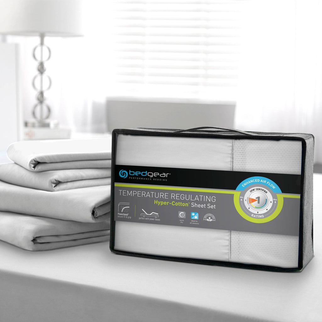 White Split King Cotton Sheets W343091