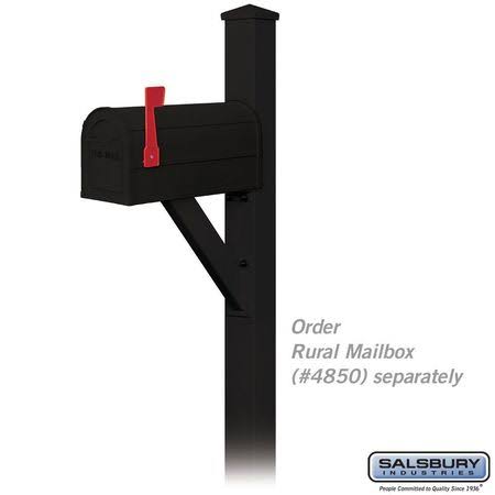 Black Decorative Mailbox Post C188871