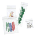 1000 Pack Clear Poly Zipper Bags 6x22 x 9x22 Resealable Plastic Bags 2 Mil Q56516