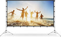120 inch Portable Projector Screen with Stand and Carrying Bag T969