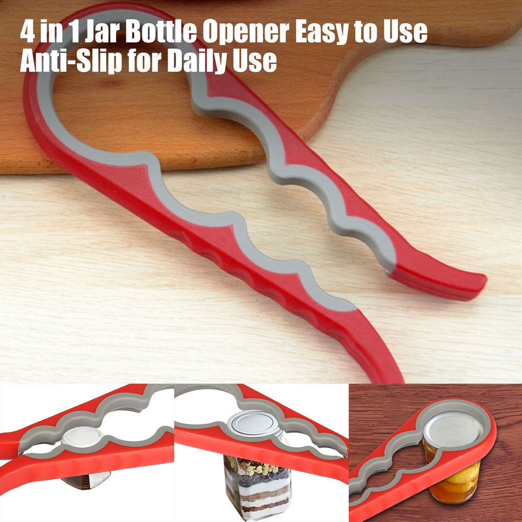 4 in 1 Bottle Jar Can Opener Twist Off Remover Tool M401232