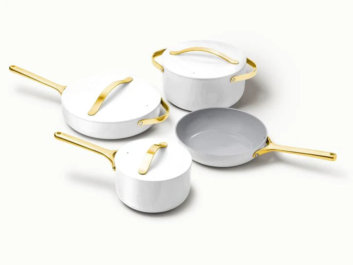 White Non Stick Cookware Set S641756