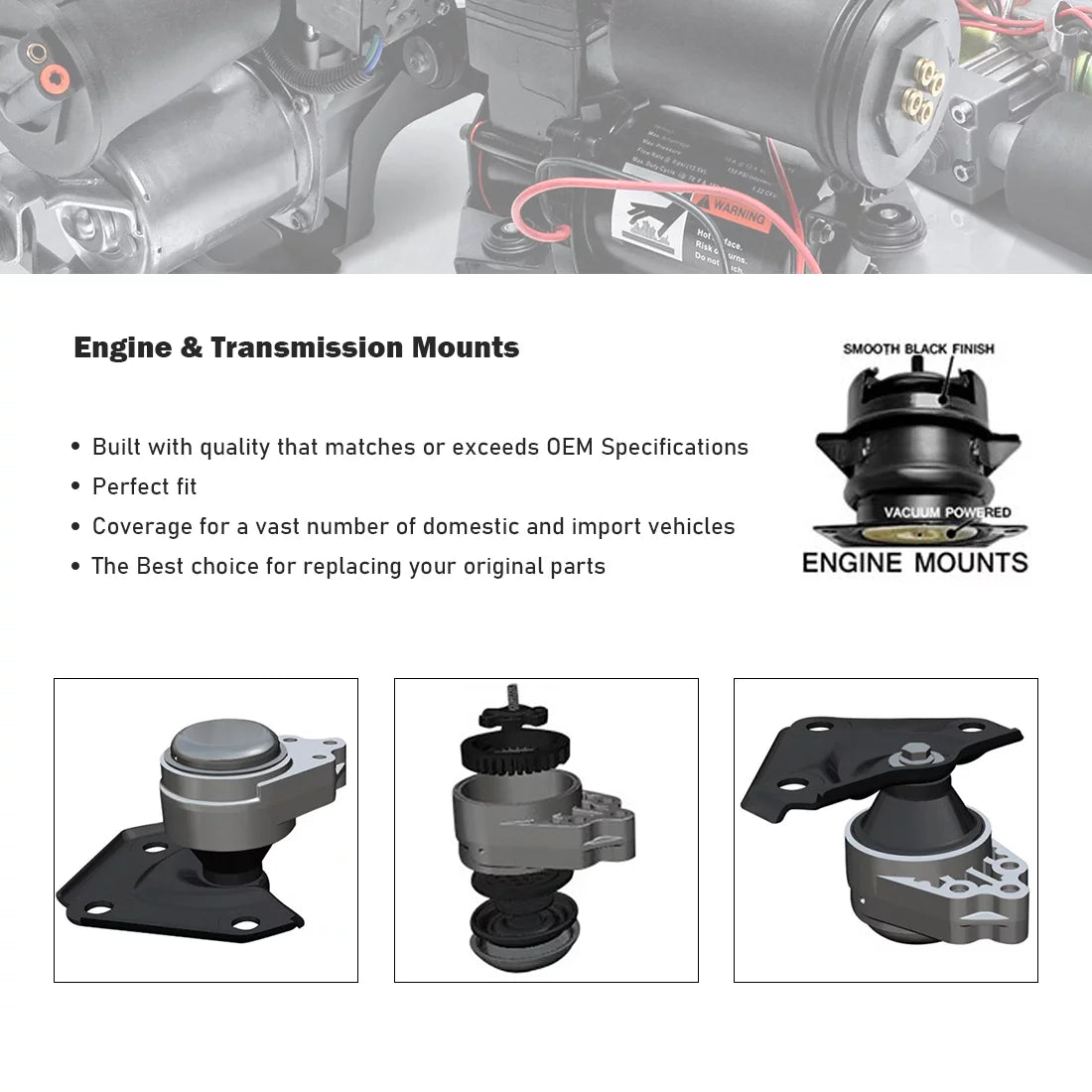 Engine Mount Set of 2 Y303