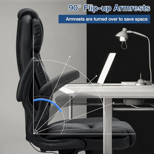Big and Tall 450lbs Leather Ergonomic Office Chair Q568
