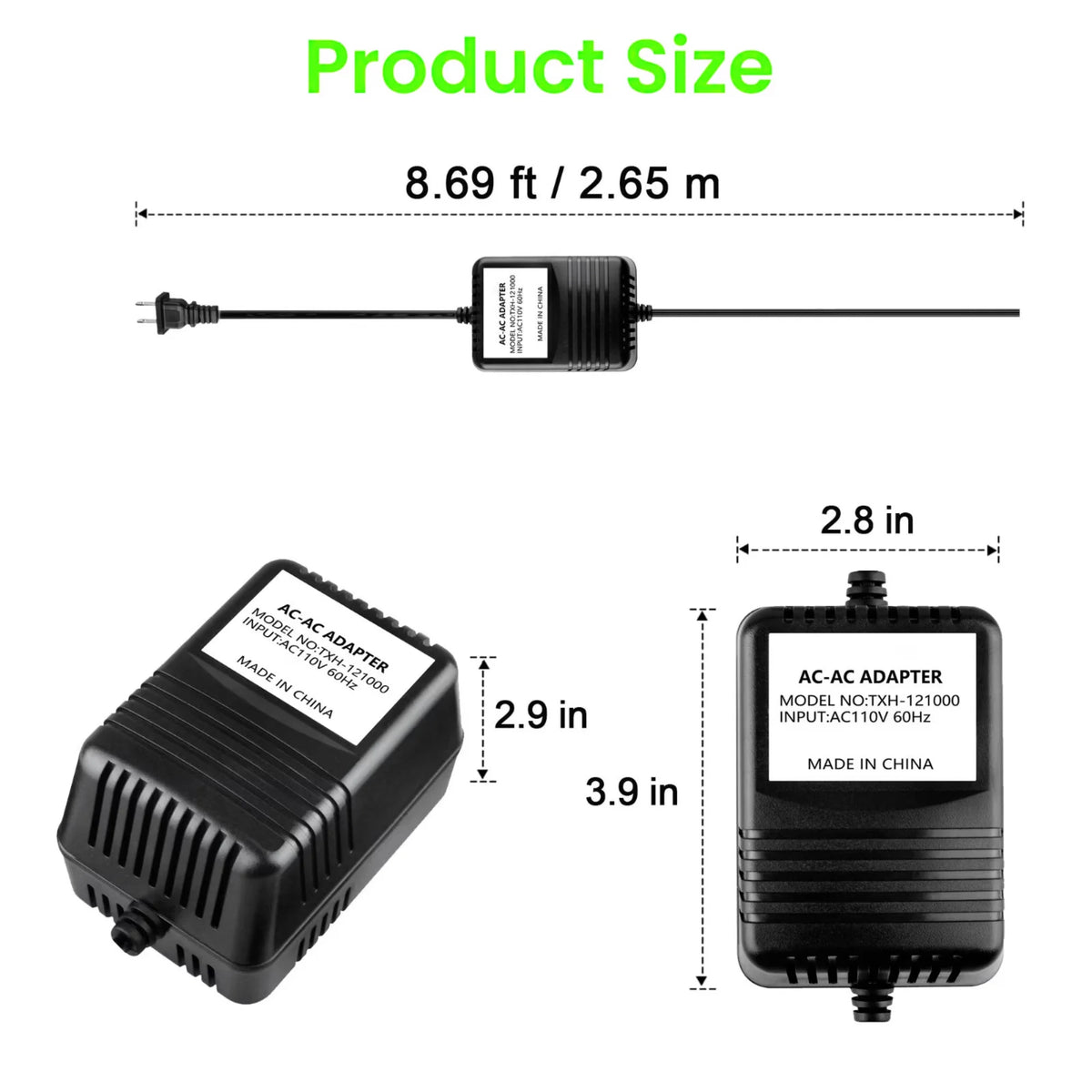 12V AC/AC Adapter Power Supply Charger R9604