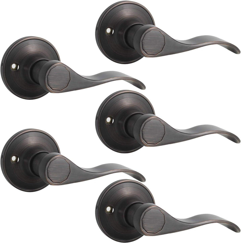 Oil Rubbed Bronze Dummy Door Handles, Right Handed 5 Pack C25600