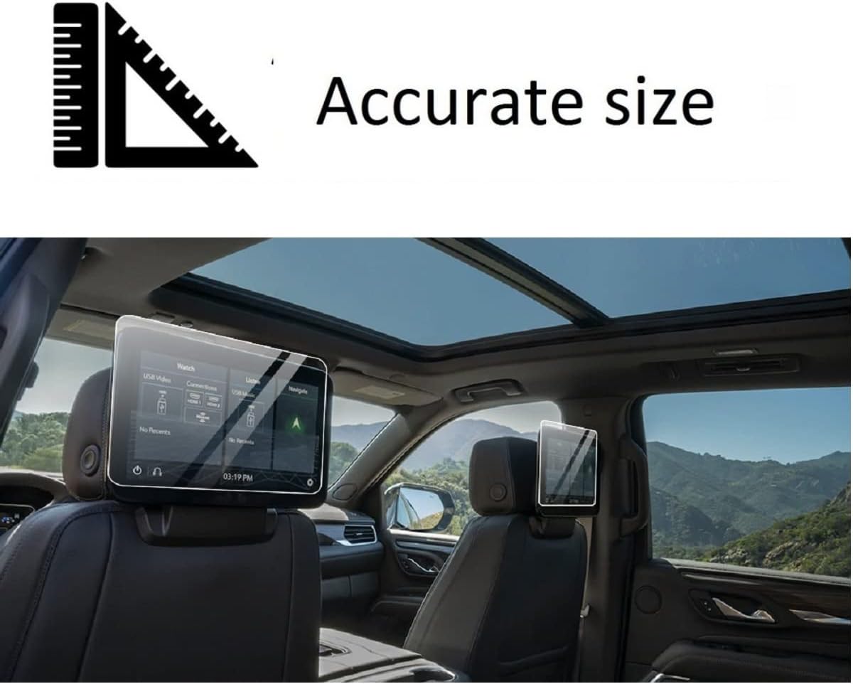2 Pack Tempered Glass Screen Protector for 12.6-inch Rear-Seat Touch-Screens L57398