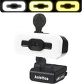 4K Webcam with Microphone and Ring Light E7918