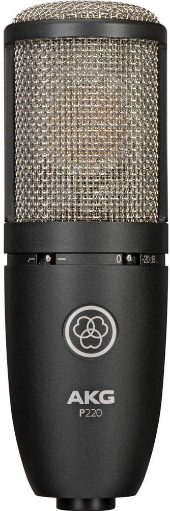 Large Diaphragm Condenser Microphone with Pop Filter and XLR To XLR Cable R9371