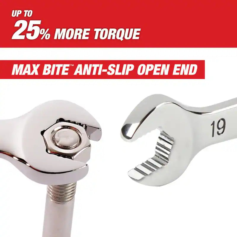 7-Piece Flex-Head Ratcheting Combination Wrench Set Metric L4767