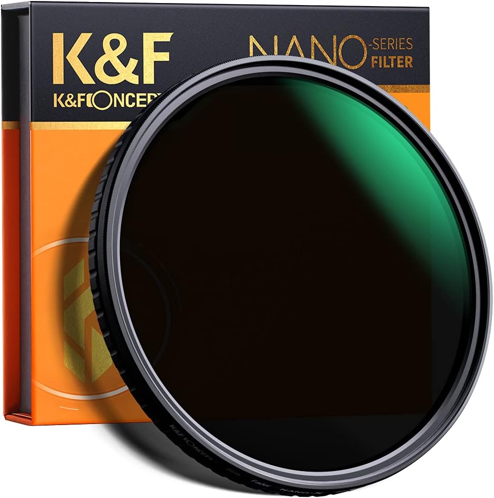 77mm Variable ND Filter ND2-ND32 Camera Lens Filter with Multi-Layer Coatings Pack of 2 R78551