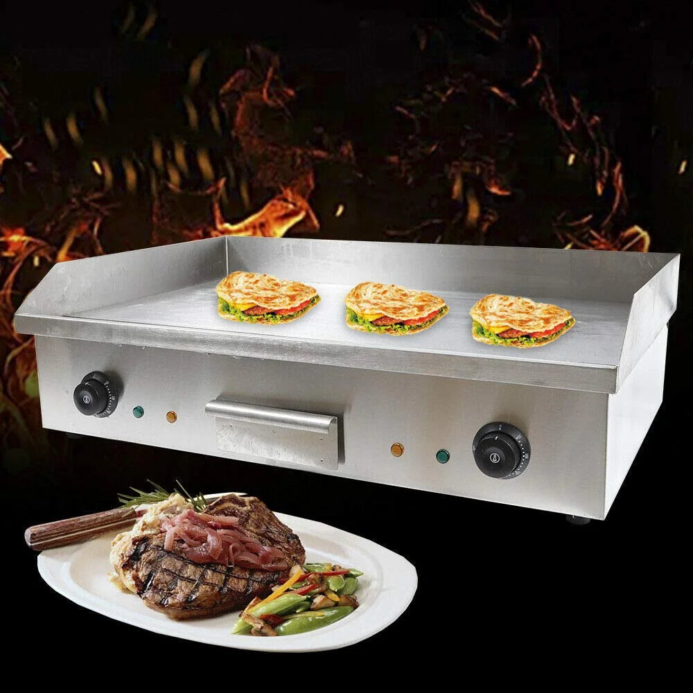 4400W Commercial Electric Counter-top Griddle with Thermostatic Controls T770005
