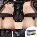 Black Beige Custom Car Floor Mats for Honda Civic Q313282