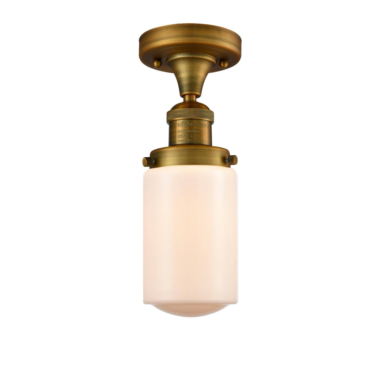 Oil Rubbed Bronze 1 Light Semi-Flush Mount L788