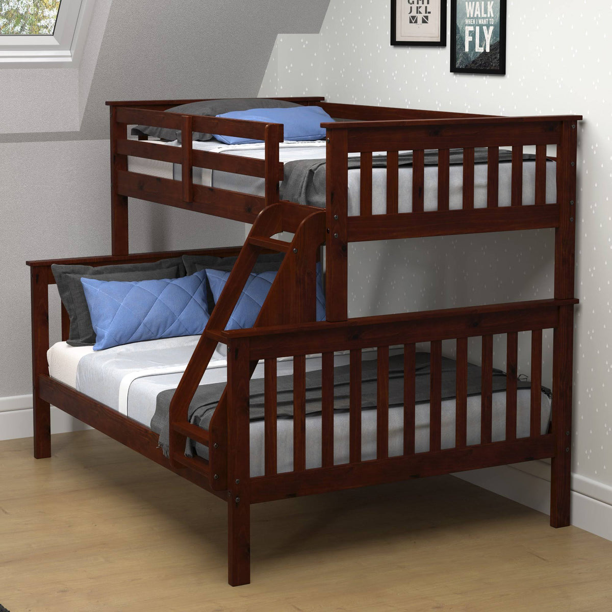 Dark Cappuccino Twin/Full Bunk Bed G26611