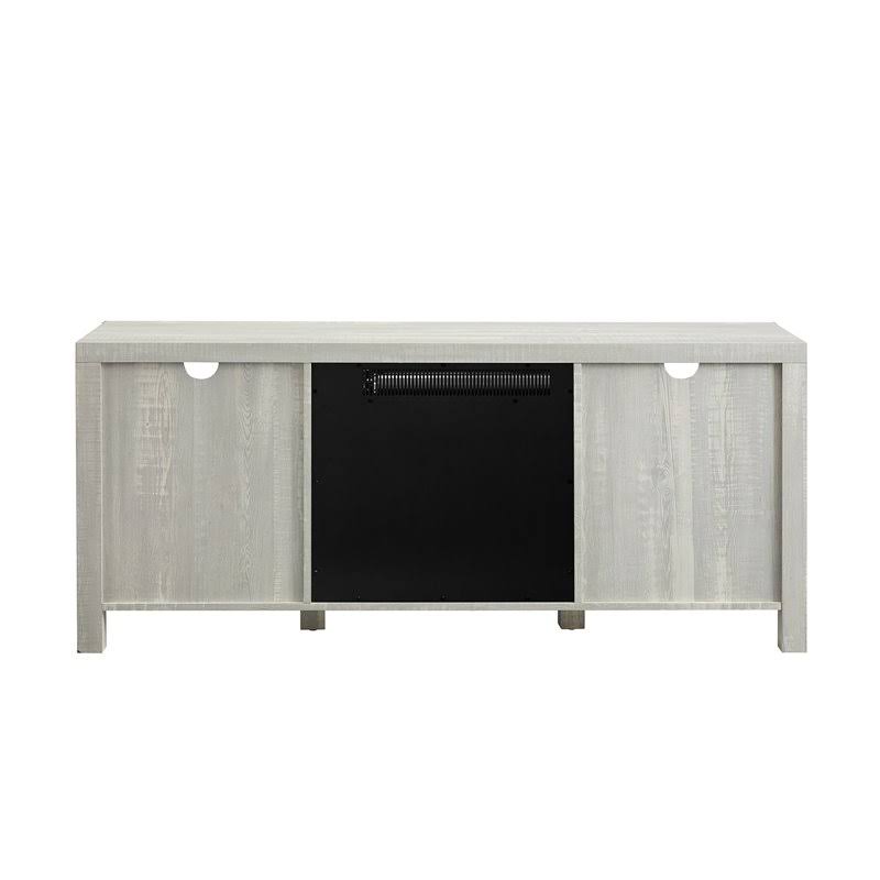 Glass Door Fireplace Console C650