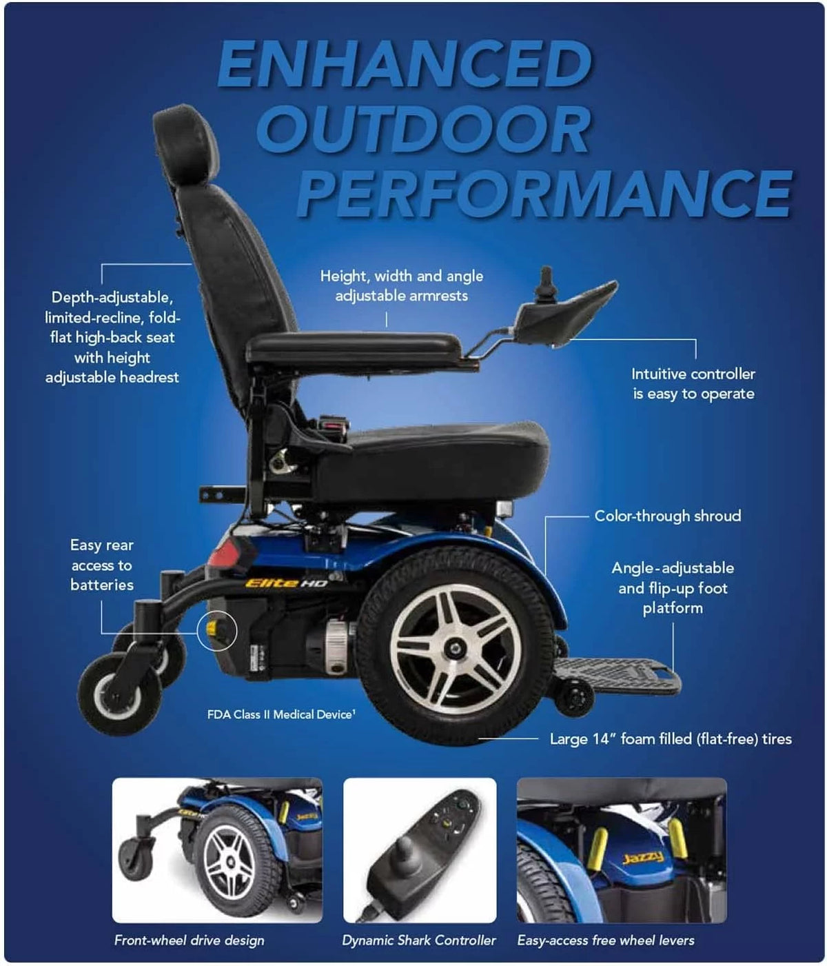 Red Heavy Duty Power Chair E57183
