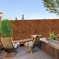 Bamboo Reed Fence 6 Feet High 6FT X 16.4FT Natural Reed Fencing Privacy Reed Screening Brown Q59299
