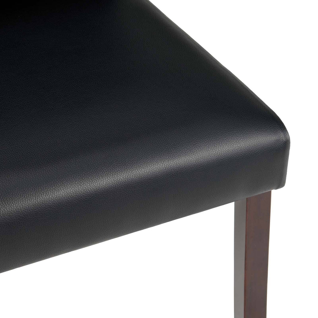 5 Piece Faux Leather Dining Set Cappuccino Black V70314