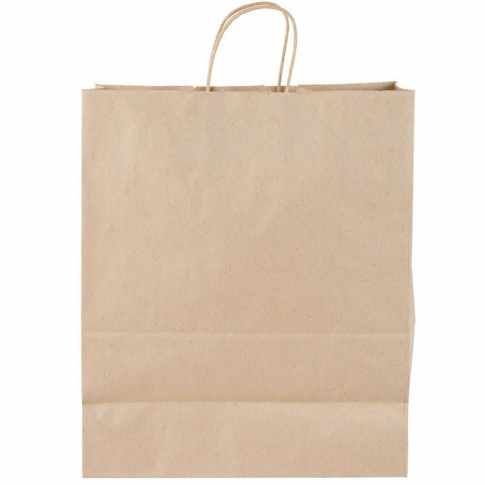 Brown Shopping Bag with Handles - 250/Bundle S84574