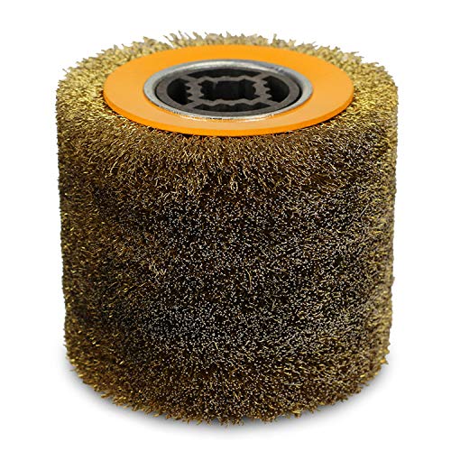 Steel Wire Brush Drum Heavy Rust Remover, 4.5" x 4", Pack of 2 G1320