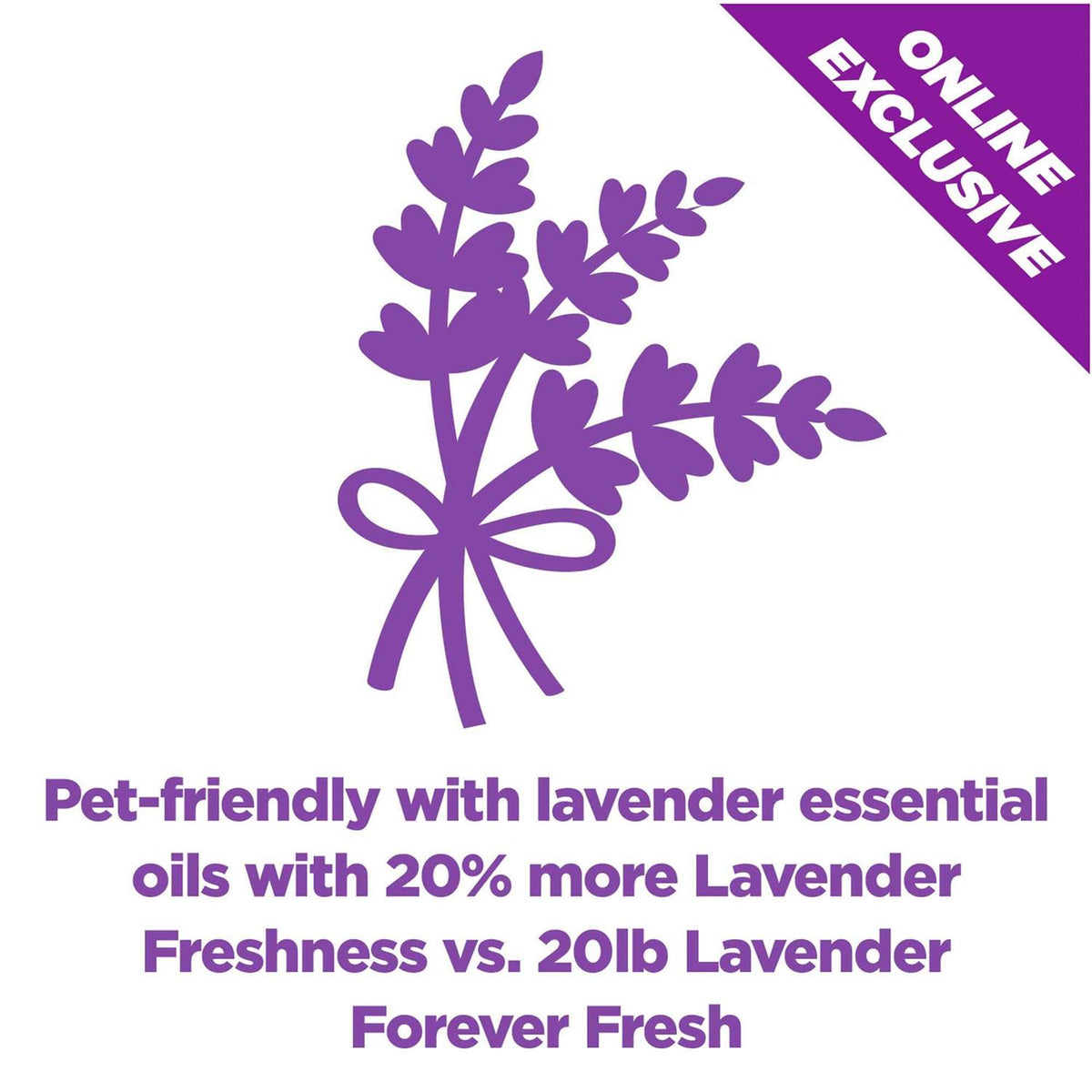 Lavender Clumping Cat Litter D10902