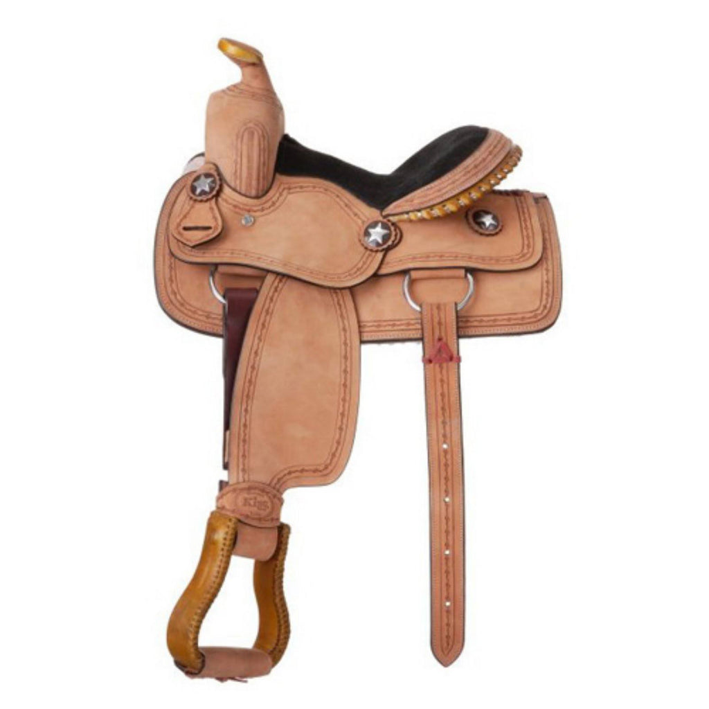 Cowboy Roughout Saddle with Barbwire Tooling S8322