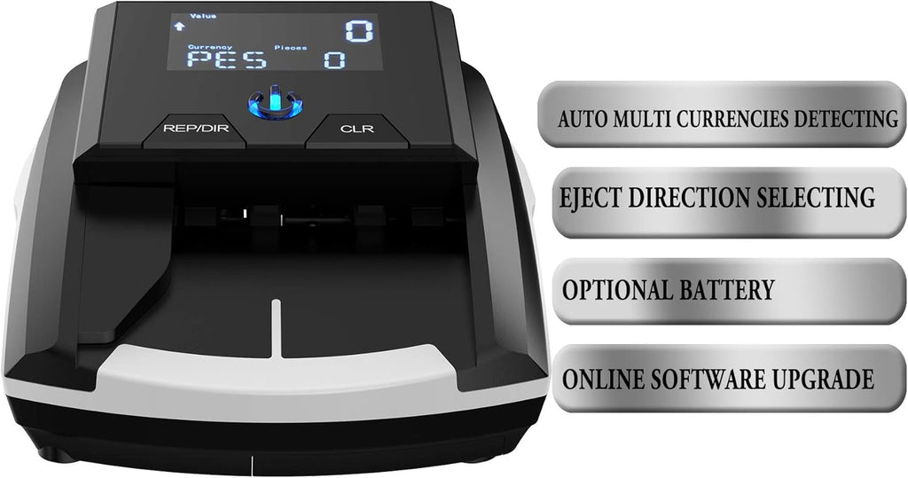 Automatic Counterfeit Bill Detector with Ultraviolet, Magnetic Ink, IR Technology K1294