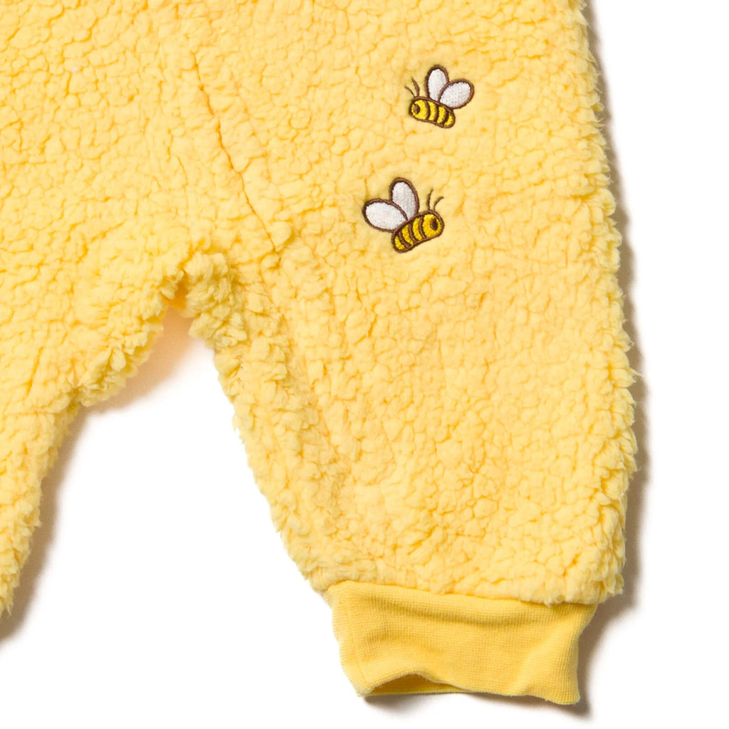 Yellow 12 Months Infant Zip Up Costume Coverall L561