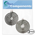 2-Pack 8 inch 6 Turns & 6 inch 5 Turns Surface Burner Elements for Range Stove Cooktop K808