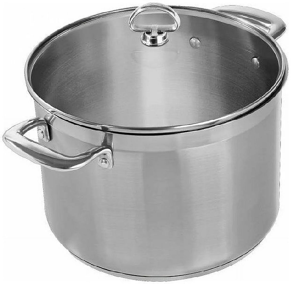 21 Steel Induction Stock Pot with Glass Lid 8 Quart H8735
