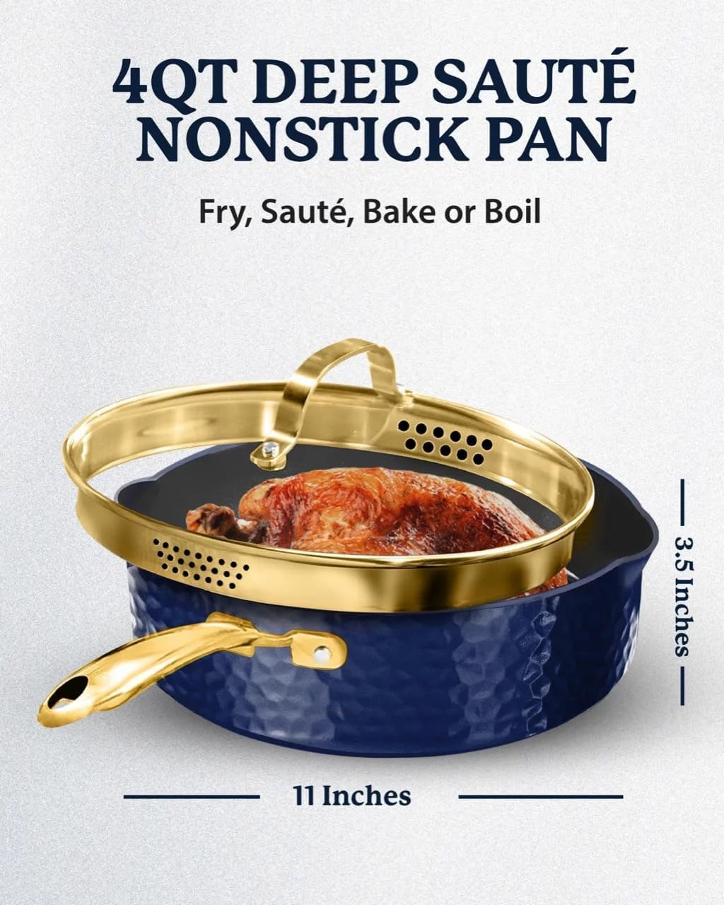 4 Qt Non Stick Saute Pan with Lid L862400