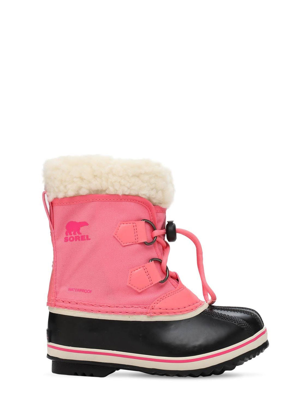 Kids Waterproof Nylon Canvas Boots Pink 11 H809663