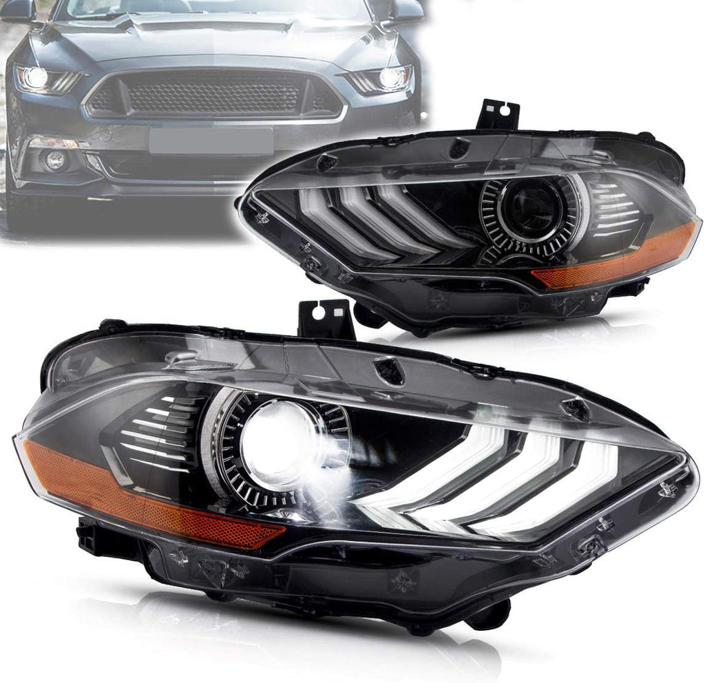 LED Dual Beam Projector Headlights with Sequential Turn Signal I3449