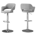 Gray Hydraulic Lift Adjustable Barstool W60227